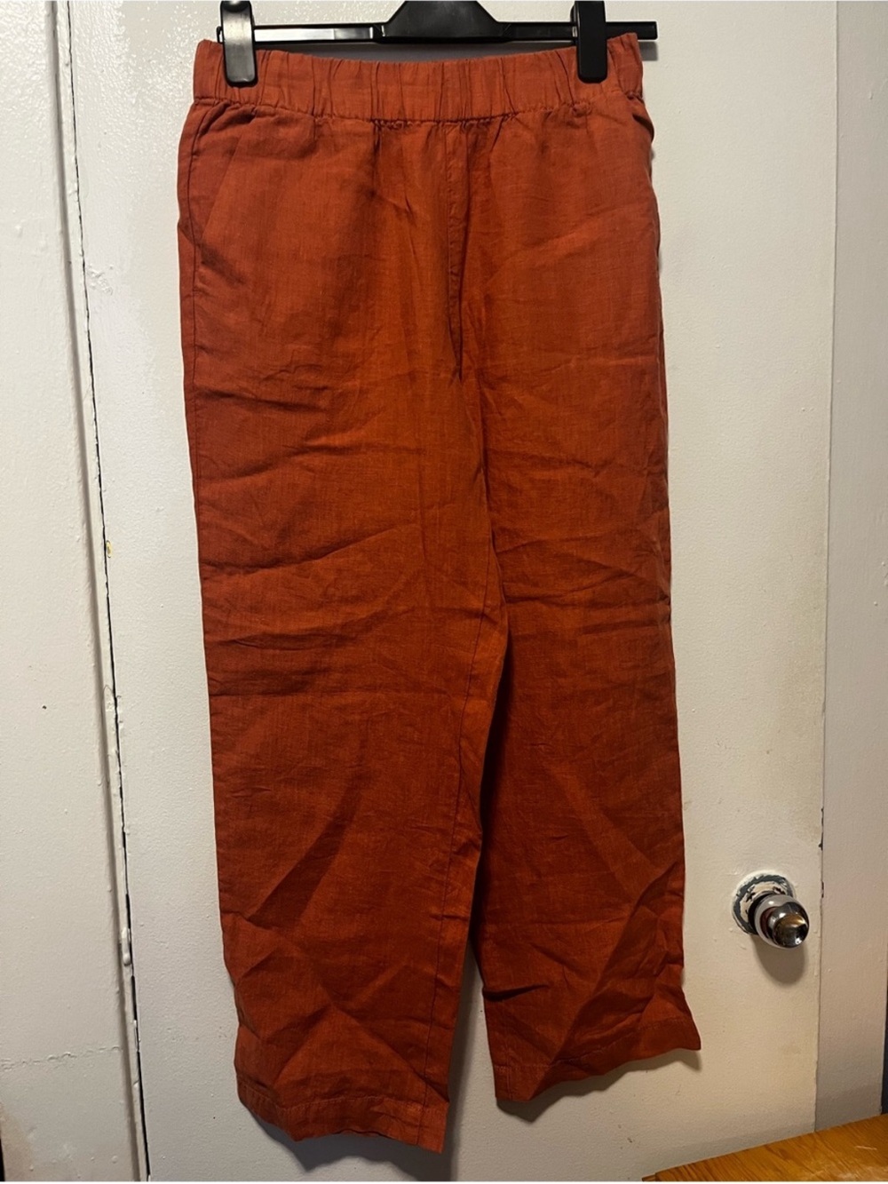 Lou & Grey Men's Corduroy Pants in Rust Orange